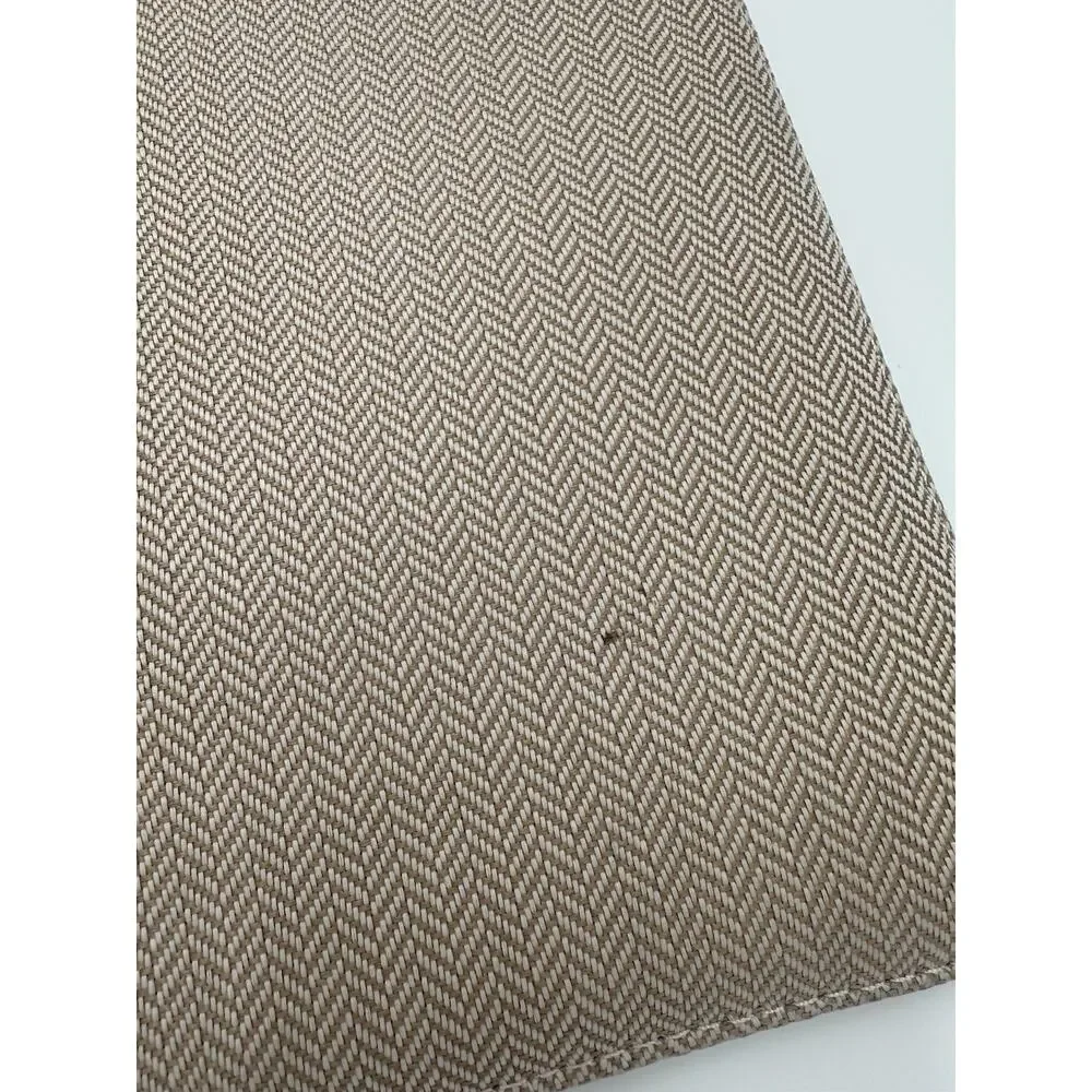 Lindsay Albanese Limited Edition Daily Laptop Clutch Beige Chevron Tablet Chrome